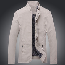 Мужская повседневная куртка из 100% хлопка, весна-осень, на молнии, 5XL 2024 - купить недорого
