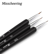 3Pcs/Set Dotting Painting Drawing Pen UV Gel Polish Liner Brushes Flower Grid French Design Nail Art Pen DIY Manicure Tools 2024 - buy cheap