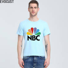 NBC Colorful peacock gay television T-shirt Top Lycra Cotton Men T shirt 2024 - buy cheap
