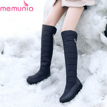 MEMUNIA 2020 new style russia winter snow boots women warm thick fur over the knee boots platform shoes ladies thigh high boots 2024 - buy cheap