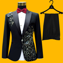 ¡S-4XL! Traje de estudio fotográfico para boda, traje de estudio de escenario, trajes de hombre, vestido formal, trajes de cantante, ropa 2016 2024 - compra barato