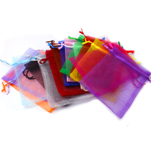 High Quality Gift pouch & bag mixed, organza bags, with draw, wedding pouches, 9*12cm. 10PCs PDB01-02MX 2024 - buy cheap