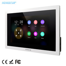 HOMSECUR BM114HD-S 10 "видео телефон двери монитор с сенсорным экраном (EN/RU/FR/DE/PL/мкА меню Lang мкА GE регулируемый) для HDK серии 2024 - купить недорого