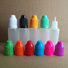 100pcs/lot, 15ml Empty E liquid Bottles, Soft Plastic Dropper Bottle with Childproof Caps & long thin Tips for E juice Nail Gel 2024 - buy cheap