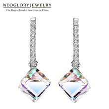 Neoglory Fashion Long Big Square Dangle Earrings for Women 2020 Hot New Jewelry Embellished with Crystals from Swarovski 2024 - buy cheap