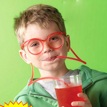 Pajita Flexible para gafas, accesorios de fiesta para niños y adultos, pajitas de plástico, 20 unids/lote 2024 - compra barato