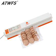 ATWFS-Sellador al vacío para uso en el hogar, máquina selladora de película para alimentos, con longitud de sellado de hasta 28 cm, con tensión de 220V y 100W en material ABS, viene incluyendo bolsas de 15 uds. 2024 - compra barato