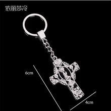 48 Pieces / New Charm Baby Baptism Cross Baptismal Keychain Jewelry, Jesus Cartoon Cross Keychain Gift 2024 - buy cheap