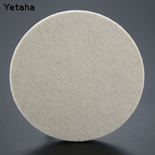 Almofada de polimento de lã de pelúcia, 1 peça, 6 ", 150mm, branco, polimento de carro, folha de disco redonda para rodas, para limpeza de carro, metais, polimento de vidro 2024 - compre barato