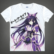 DATE A LIVE T-shirts kawaii Japanese Anime t-shirt Manga Shirt Cute Cartoon Kurumi Tokisaki Cosplay shirts 37172682128 tee 123 2024 - buy cheap