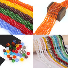 Contas de cristal austríaco 4/6mm, acessórios para fazer joias pulseiras acessórios diy contas de vidro espaçador de cores misturadas 2024 - compre barato