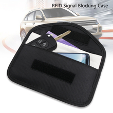 Car Key Signal Blocker Case Faraday Cage Fob Pouch Keyless RFID Blocking Bag Key Case for Car Interior Accessories 2024 - buy cheap