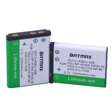 2Pcs 3.7V Li-40B Li-42B Li 40B 42B Li40B Rechargeable Camera Battery for Olympus Li-42B Pentax D-Li63 Fuji NP-45 Nikon EN-EL10 2024 - buy cheap