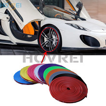 Tapacubos de coche de 8M, 10 colores, pegatina de neumático, tira decorativa para coche, cubiertas de protección de llanta de rueda 2024 - compra barato