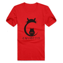 New Cute Miyazaki Hayao Totoro T-shirt Fashion men tshirt Cotton Summer Luminous Short-sleeve loose Tees tops 2024 - купить недорого