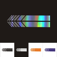 Car Stickers 15.3CM*2CM Stripe DIY Car Motorcycles Decoration Rearview Mirror Waterproof Reflective Car Styling Custom Sticker 2024 - buy cheap