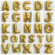 16inch gold letter balloons Alphabet ballons Party Decoration Birthday Party Wedding Party Decor Supplies Kids Inflatable Toy 2024 - buy cheap