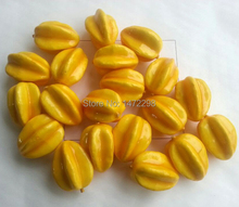 30pcs artificial yellow carambolas faux fruit fake food house decor Sketching tool artificial flower ornament 2024 - buy cheap