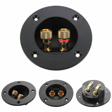 2Pcs/set Subwoofer Speaker Box Terminal Round Cup Connector For 4mm Banana Plugs 2024 - buy cheap