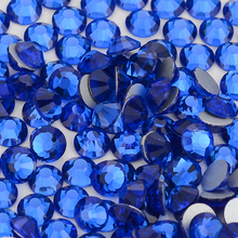 Royal Blue Sapphire Crystal FlatBack Glass Rhinestones Non-HotFix for Nail Art Decorations Flat Back Rhinestones Crystal 2024 - buy cheap