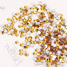 1440pcs topaz color Non Hotfix Flatback Rhinestones for Nails 3D Nail Art Decoration Glitter Gems Jewelry Beads 2024 - buy cheap