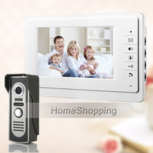 FREE SHIPPING New 7" Color Screen Video Door Phone Intercom System 1 White Monitor + 700TVL Doorbell Camera In Stock Wholesale 2024 - buy cheap