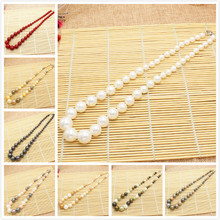 New Beautiful 8-16mm Multi-Color Shell Pearl Gradually Round Necklace 20" 10Colors,Necklace for Women Jewelry 2024 - buy cheap