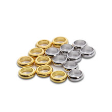 100 unids/lote de anillos espaciadores de 5mm de Color dorado/rodio para pulseras y brazaletes, cuentas sueltas para joyería hecha a mano F3107 2024 - compra barato