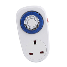 plug in mechanical segment timer switch 24hour socket wall plate uk standard wall socket electric timer 2024 - buy cheap