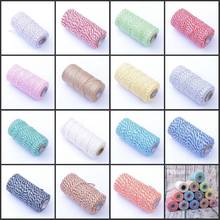100m/roll Colorful Cotton Rope DIY Bakers Twine String Cords Rope for Home Decor Handmade Christmas Gift Packing Decorate 2024 - buy cheap