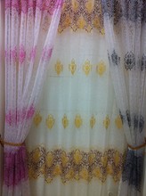 Cs-cortina de tecido com estampa floral, painel, janela, varanda, tule, divisor de sala, ferramenta de cortina, folha personalizada, 130 2024 - compre barato
