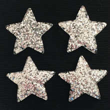 Glitters 36mm Five pointed star Rhinestone Resin Rhinestone Stones Crystal For DIY Clothes Dress Crafts 8pcs -B21 2024 - buy cheap