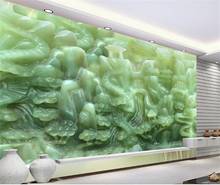 custom 3d photo wallpaper living room mural jade carvings marble picture photo background wall non-woven wallpaper for wall 3d 2024 - buy cheap