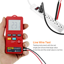 1999 Counts Mini Digital Multimeter Portable AC DC Voltmeter Resistance Ammeter Meter Tester with LED Light 2024 - buy cheap