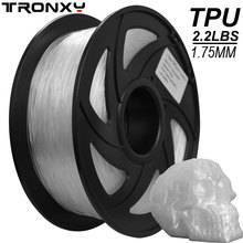 TRONXY Flexible 3D Printer Filament TPU Flex Plastic for 3D Printer 1.75mm 1KG 3D Printing Materials Transparent Blue Color 2024 - buy cheap