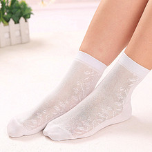 Socks knee-high summer thin summer socks female 100% ultra-thin cotton socks women's mesh breathable sock 2024 - buy cheap
