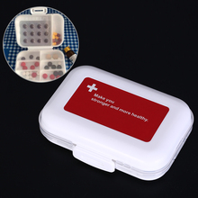 1pc Portable Folding 8 Grids Pill Box Makeup Container Jewelry Pill Case Plastic Storage Box Pill Boxes 2024 - buy cheap