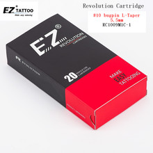 RC1009M1C-1 ez revolution tatuagem agulhas cartucho curvado/redondo magnum 0.30mm #10 para a máquina do sistema e apertos 20 pçs/caixa 2024 - compre barato