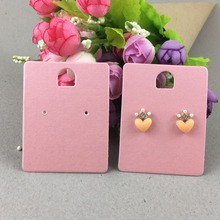 200PCS/Lot Kraft Paper Jewelry Cards Blank Earring Card accessory Displays Cards Jewelry Packaging Paper Card Accept custom logo 2024 - buy cheap