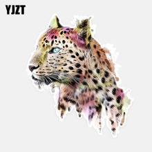 YJZT 12.3CM*14.5CM Personalized Animal Leopard PVC Car Styling Car Sticker Decal 5-0705 2024 - buy cheap