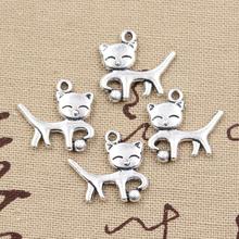 20pcs Charms Double Sided Cat Ball 19x18mm Antique Bronze Silver Color Plated Pendants Making DIY Handmade Tibetan Jewelry 2024 - buy cheap