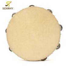 10 Inch Hand Held Tambourine Drum Bell Metal  Percussion Musical Educational Instruments For KTV Party Kids Games 2024 - buy cheap