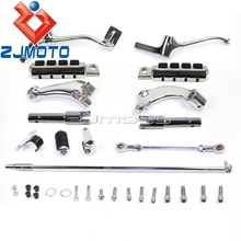 Chrome para a frente controles kit pé pegs para harley sportster 14-2017 2018 xl 1200 883 ferro personalizado quarenta e oito setenta e dois superlow 2024 - compre barato