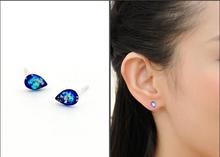 Oly2u Venta Caliente Azul Geométrico SYED045 Agua Stud Pendientes para Las Mujeres Del Regalo Del Partido 2024 - compra barato