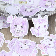 New 40 pcs Cute unicorns and girls for phone car Label Decorative Stationery Stickers Scrapbooking DIY Diary Album toy Sticker 2024 - buy cheap