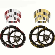 Juego de pegatinas para rueda de motocicleta, juego de pegatinas para llanta laminada a rayas para BMW F800GS 2024 - compra barato