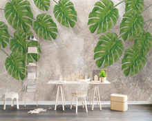beibehang Custom wallpaper 3d photo mural stereo natural fresh green leaves TV background wall papers home decor 3d wallpaper 2024 - buy cheap