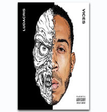 Novo ludacris vices rap music singer-seda arte poster parede doente decoração presente 2024 - compre barato