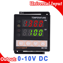 220V AC PID Digital Thermostat Temperature Controller K/J/PT100 Input, Voltage DC 0-10V Output 2024 - buy cheap