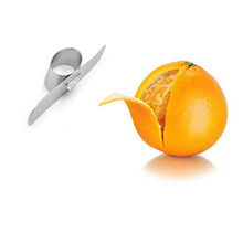 1 pieza de acero inoxidable pelador naranja cortador fruta limón naranja abridor pelador cortador herramientas de cocina ELB 073 2024 - compra barato